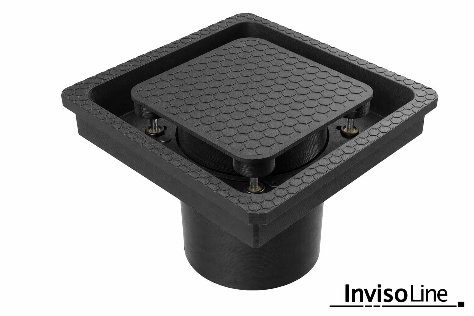 InvisoLine Ukryta kratka wentylacyjna 100 Zaokrąglona Czarna - 2