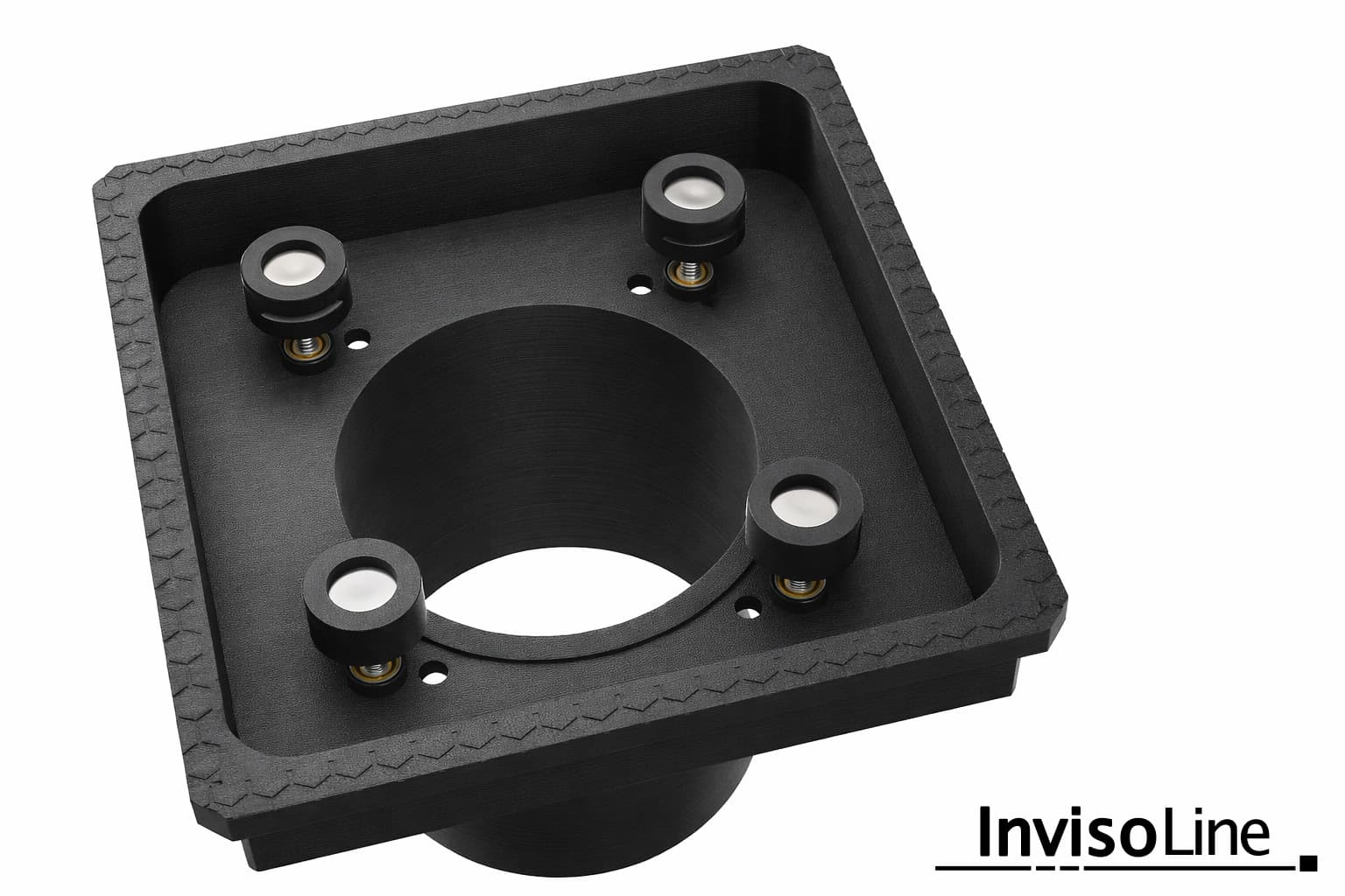 InvisoLine Ukryta kratka wentylacyjna 100 Zaokrąglona Czarna - 3