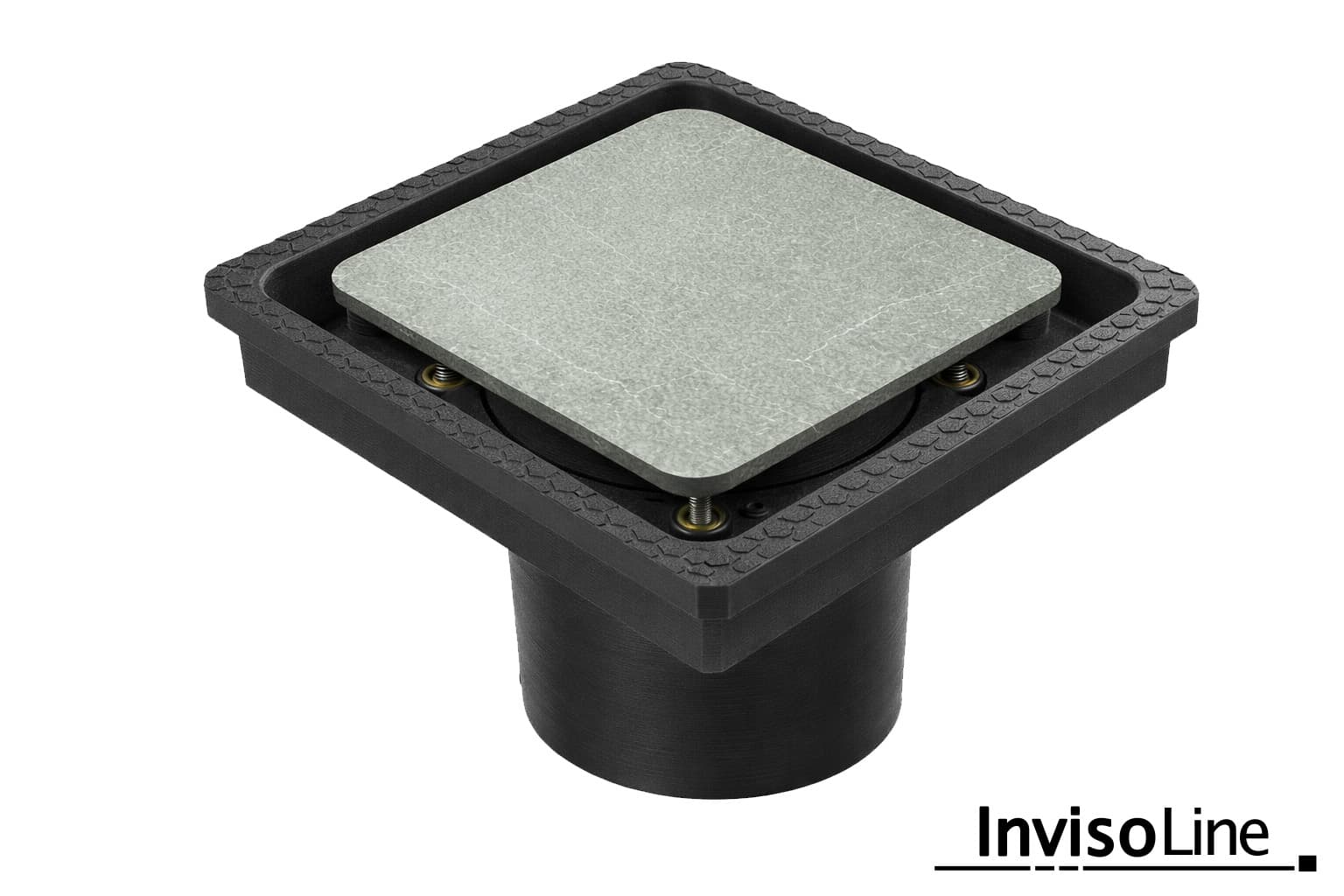 InvisoLine Ukryta kratka wentylacyjna 100 Zaokrąglona Czarna - 4