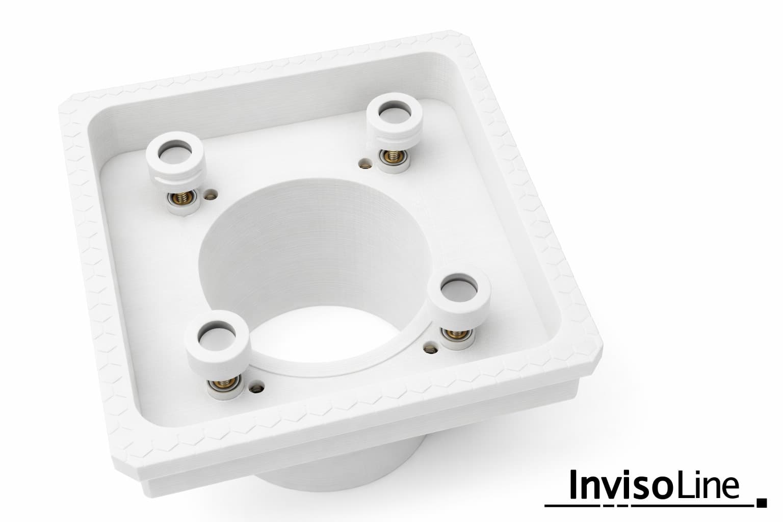 InvisoLine Ukryta kratka wentylacyjna 125 Zaokrąglona Biała - 3