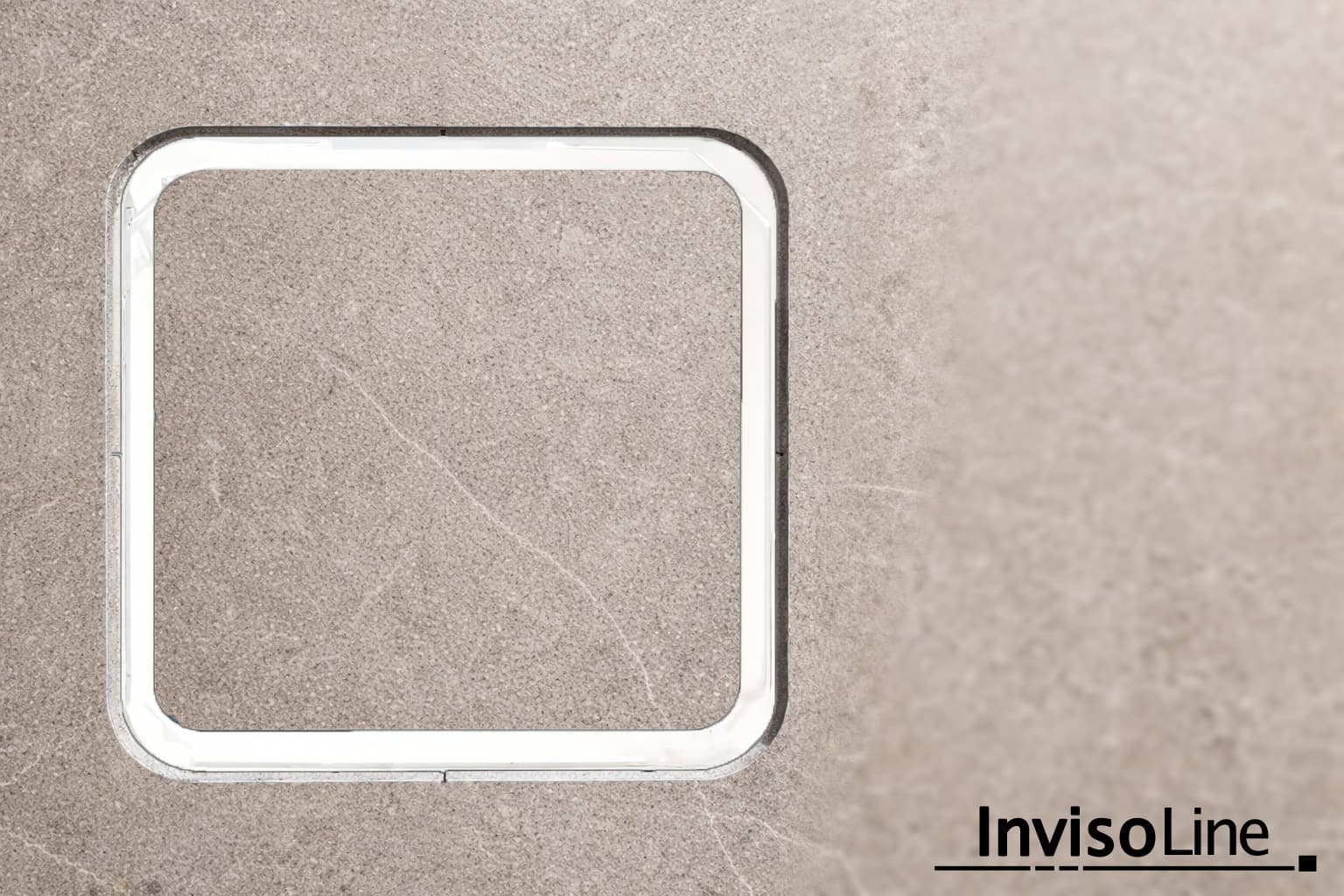 InvisoLine Ukryta kratka wentylacyjna 125 Zaokrąglona Biała - 1