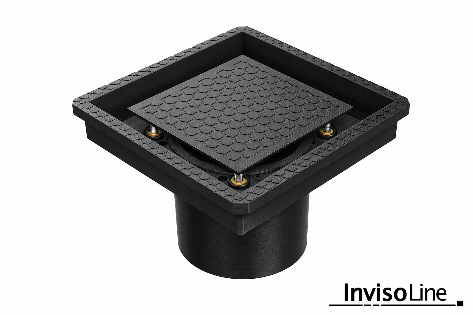 InvisoLine Ukryta kratka wentylacyjna 125 Kwadratowa Czarna - 2