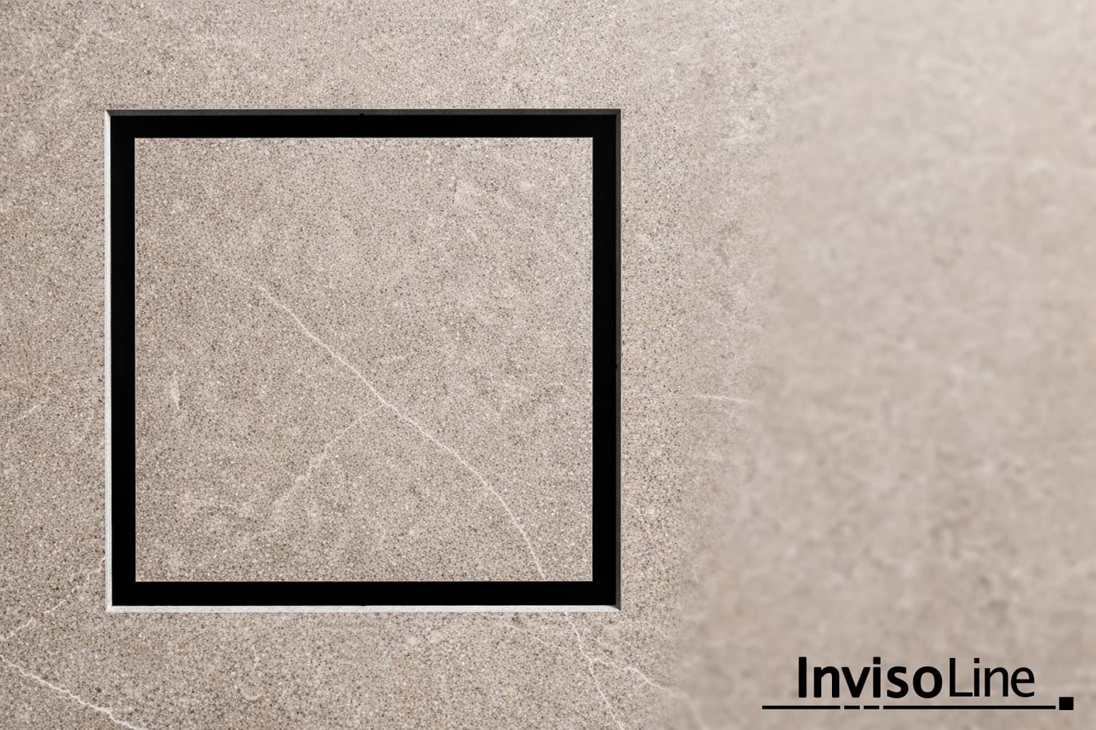 InvisoLine Ukryta kratka wentylacyjna 125 Kwadratowa Czarna - 1