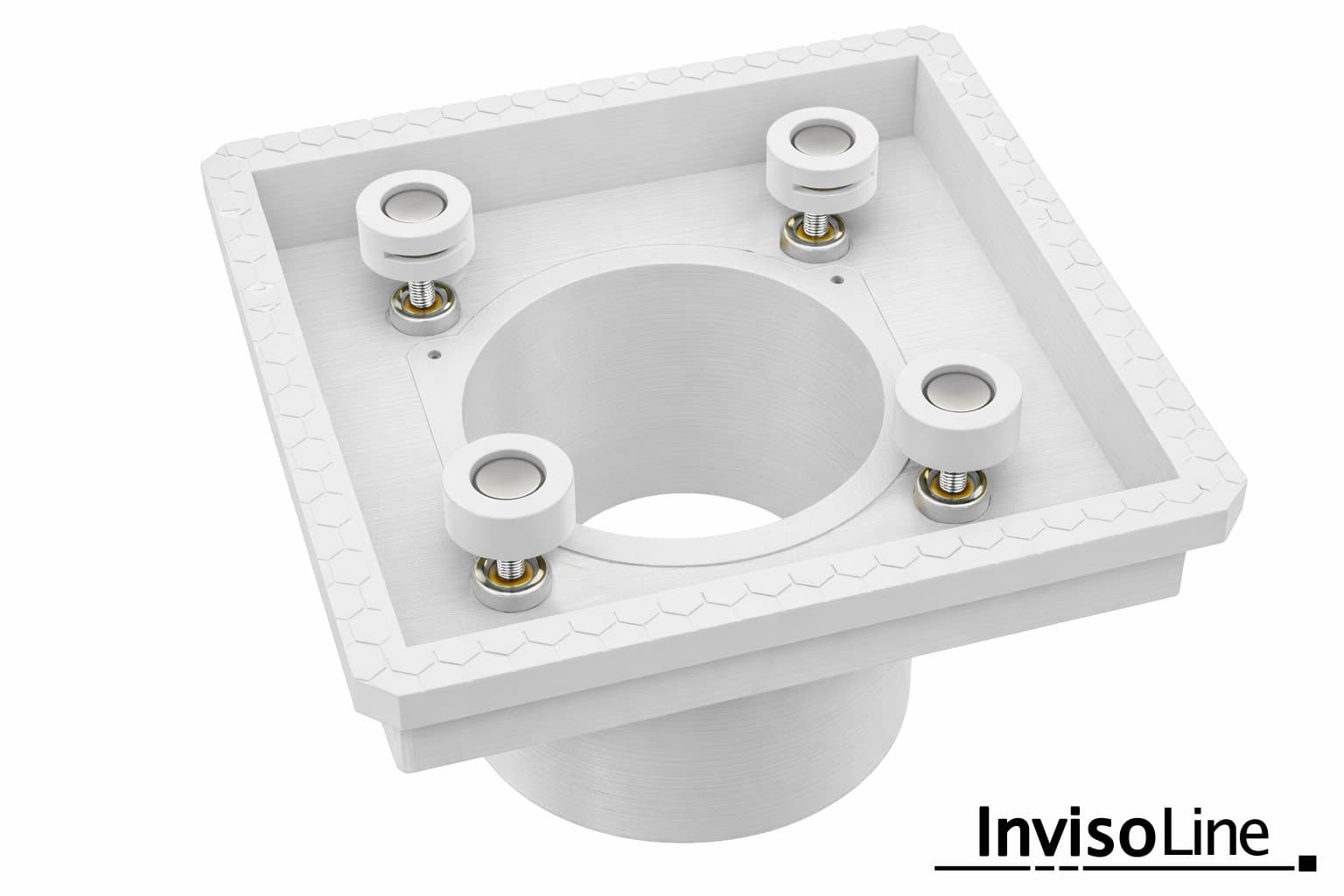 InvisoLine Ukryta kratka wentylacyjna 100 Kwadratowa Biała - 2