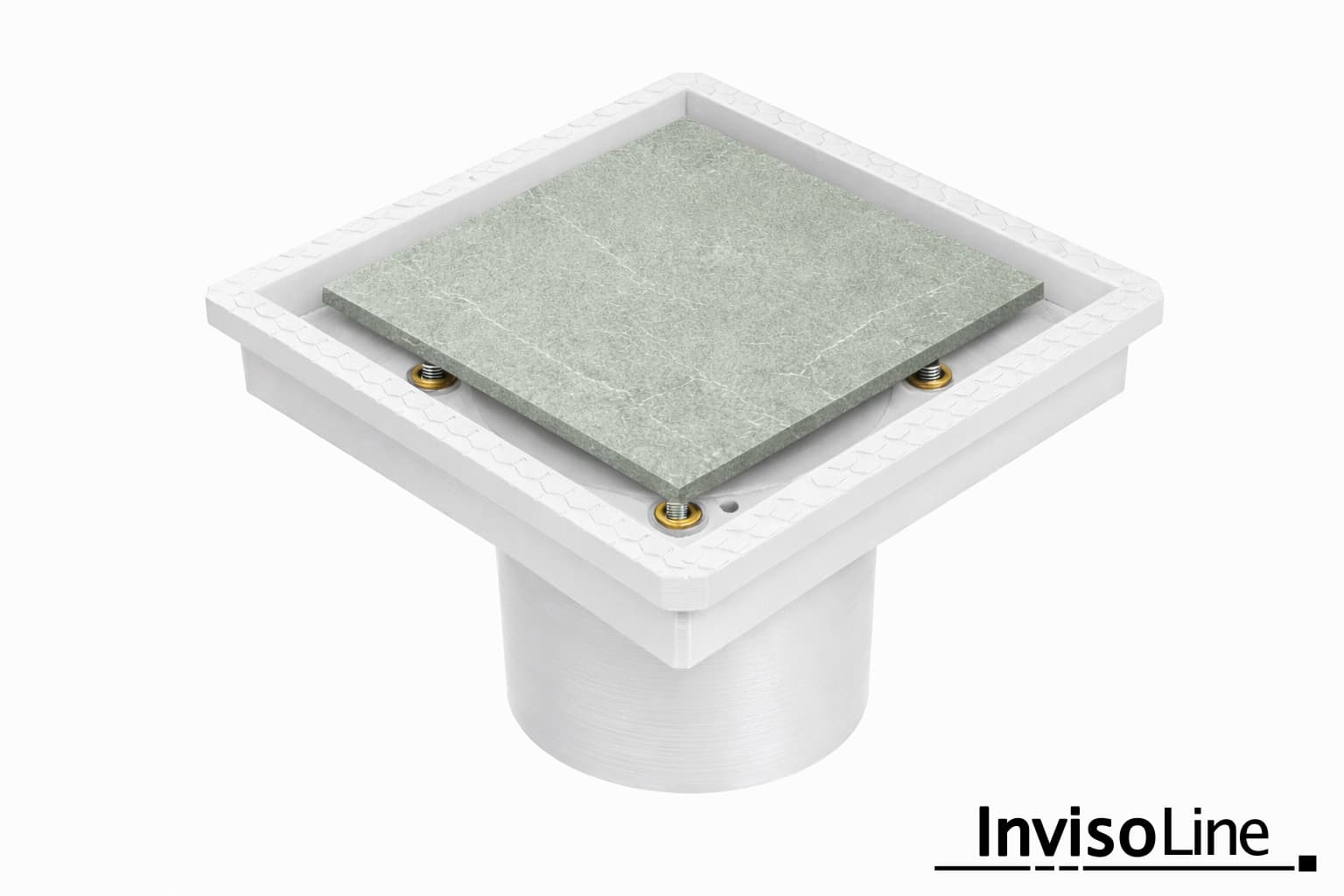 InvisoLine Ukryta kratka wentylacyjna 100 Kwadratowa Biała - 3