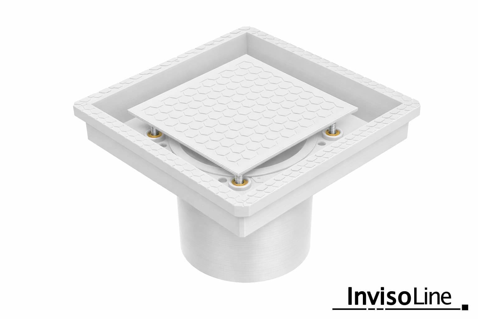 InvisoLine Ukryta kratka wentylacyjna 100 Kwadratowa Biała - 4