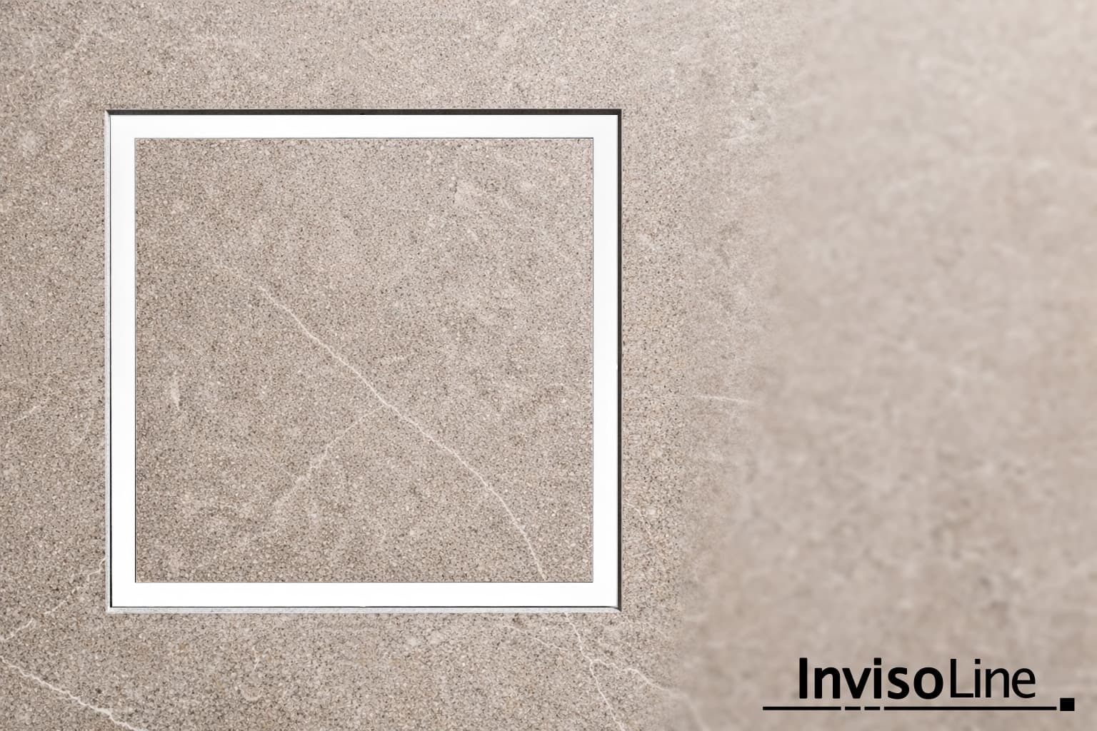 InvisoLine Ukryta kratka wentylacyjna 100 Kwadratowa Biała - 1